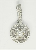14kt. White Gold Diamond (0.09ct) Pendant with
