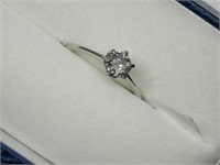 14kt. White Gold Solitaire Diamond (0.50ct) Ring