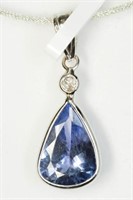 14kt. White Gold Pendant with Diamond (0.05ct)