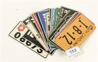 Lot: 23 different miniature license plates