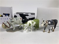Lot of 3 Westland Cow Parade Resin Figures