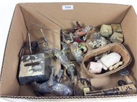 Box lot of toy and doll pieces