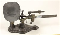 Vintage metal scale with tray