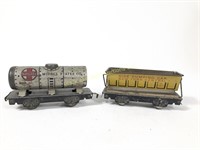 A Lot Of to Marx HO Scale Tin Train Cars