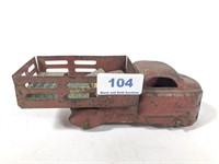 Vintage Metal Truck and Cargo, 7 Inches Long