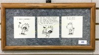 Framed Calvin and Hobbes Comic Strip