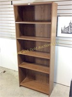 5 shelf wooden shelving