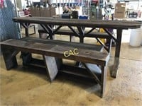 Solid Wood Table w/3 Benches