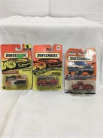 Ten Different Carded Early 90’s Matchbox Toys