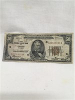 1929 Brown Seal Fifty Dollar Bill