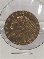 1909 Gold Five Dollar
