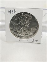 Unc 1988 Walking Liberty Silver Half Dollar