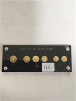 Types of California Gold Souvenir Set