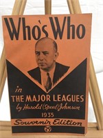 1935 Who’s Who Major League Baseball