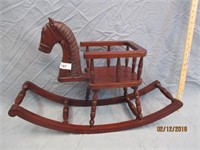 Ornate Wood Rocking Horse 28 x 20 H