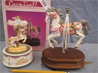 2 - Musical Carousel Horses