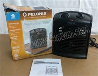 Pelonis- Fan-Forced Portable Heater w/Thermostat