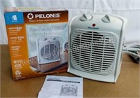Pelonis- Fan-Forced Portable Heater w/Thermostat