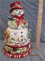 Jolly Ole Snow Man Cookie Jar