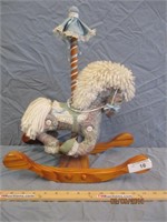 Carousel Rocking Horse 17"H