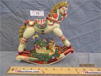 1990 Handcrafted Musical Rocking Horse w/