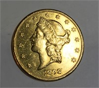 $20 1898 ST. GAUDENS U.S. GOLD COIN