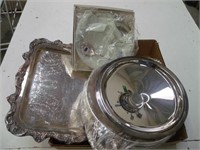 Silverplate Lot W/Serving Platers