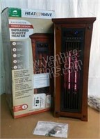 Heat Wave- Infrared Quartz Tower Heater w/Remote