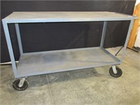 Jamco Cart, two shelf, 8' casters