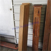 Wood shelf & wood post