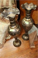 Set of Two Decorative Standing Vases