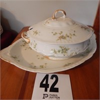 LIMOGES TUREEN AND PLATTER