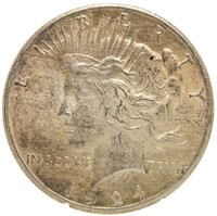 1924 BU Peace Silver Dollar