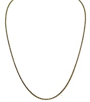 14kt Gold 18" Rope Necklace