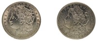 (2) 1921 & 21-D Morgan Silver Dollars