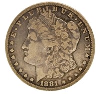 RARE 1881 Carson City Morgan Silver Dollar