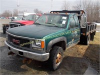 1997 GMC 3500SL  4X4  FLAT BED