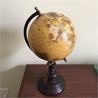 Globe with Rubbed Bronze Base