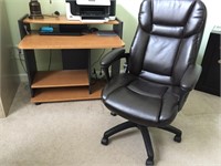 Computer Desk with Black Office Chair