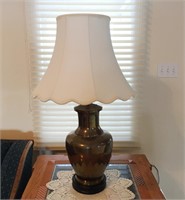 Chapman Brass Base Table Lamp with  Shade