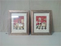 Two-piece framed pictures