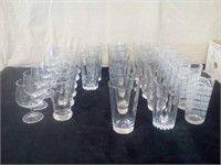 Lot of 33 glasses