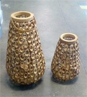 2 PC. Large candle holder / outdoor decor
