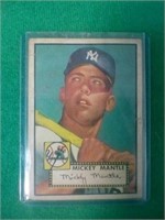 1952 Mickey Mantle Topps rookie card