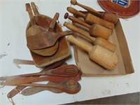 Wood Mortars, Wooden Spoons, Spatulas & More