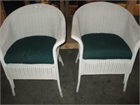 Wicker style chairs