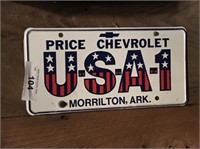 Price Chevrolet License Plate