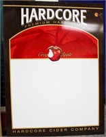 Sign - Hardcore Cider, metal dry erase sign