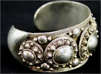 Sterling Silver Cuff Bracelet (69.9g)