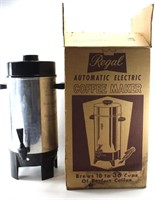 Royal Coffee Maker - Percolator and box